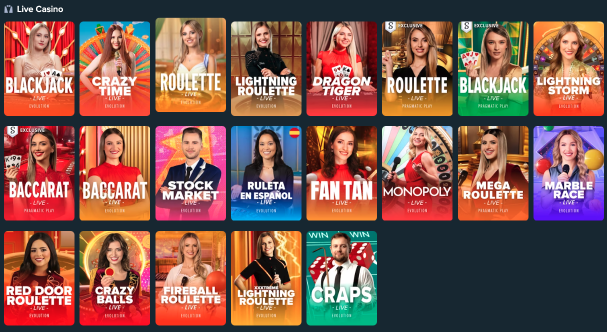Stake.com Live Casino