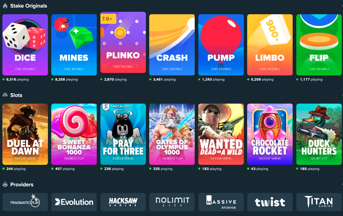 Stake.com Slots