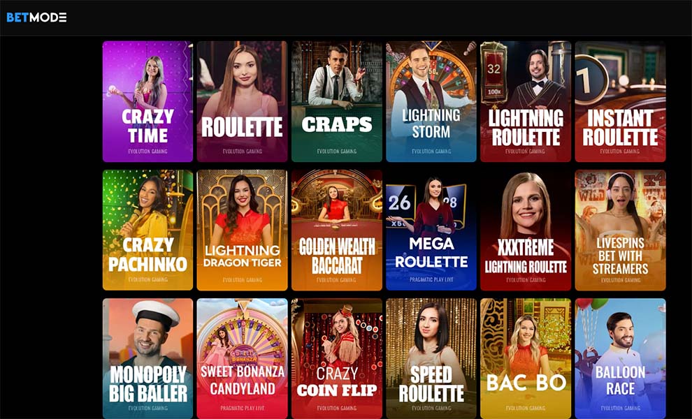 BETMODE Live Dealer Casino